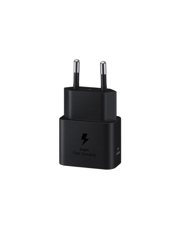 SAMSUNG USB-C PORT-USB TYPE-C TO C CABLE 25W POWER ADAPTER BLACK EP-T2510