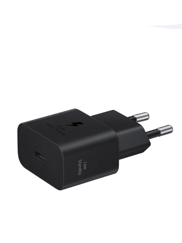 SAMSUNG USB-C PORT-USB TYPE-C TO C CABLE 25W POWER ADAPTER BLACK EP-T2510