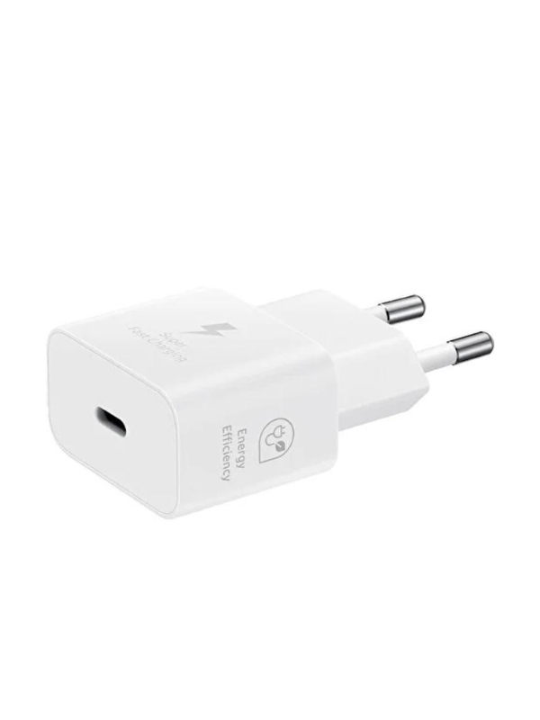 SAMSUNG USB-C PORT-USB TYPE-C TO C CABLE 25W POWER ADAPTER WHITE EP-T2510