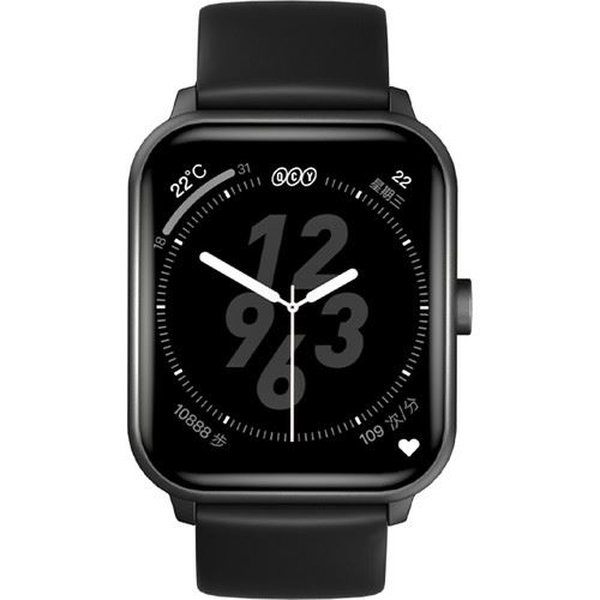 Qcy Gts 1.85 HD Ekran Sesli Görüşme Akıllı Saat Siyah