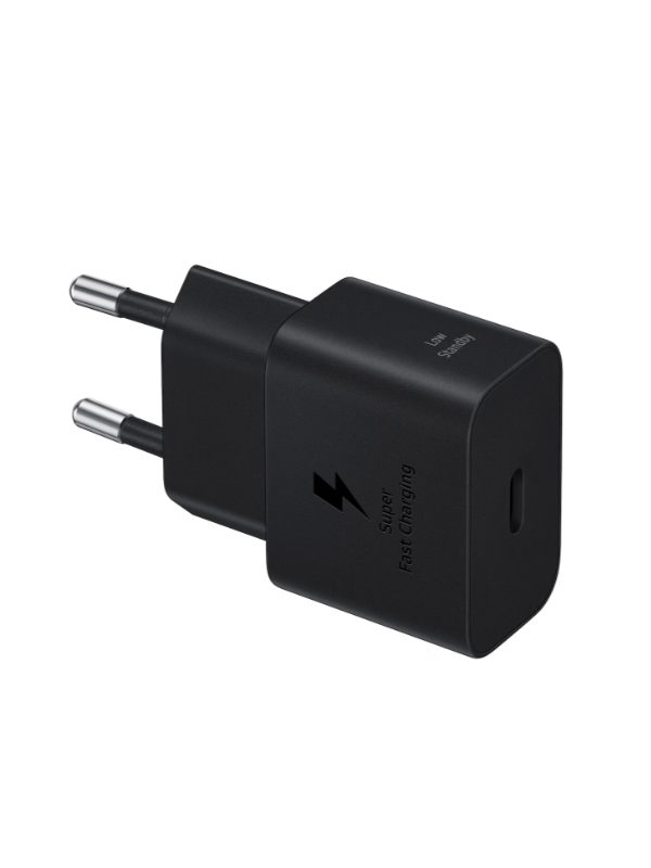 SAMSUNG USB-C PORT-USB TYPE-C TO C CABLE 25W POWER ADAPTER BLACK EP-T2510