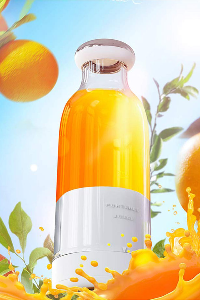 Wrapsol Taşınabilir Smoothie Blender 300 ml Beyaz – Şarjlı Mini Blender
