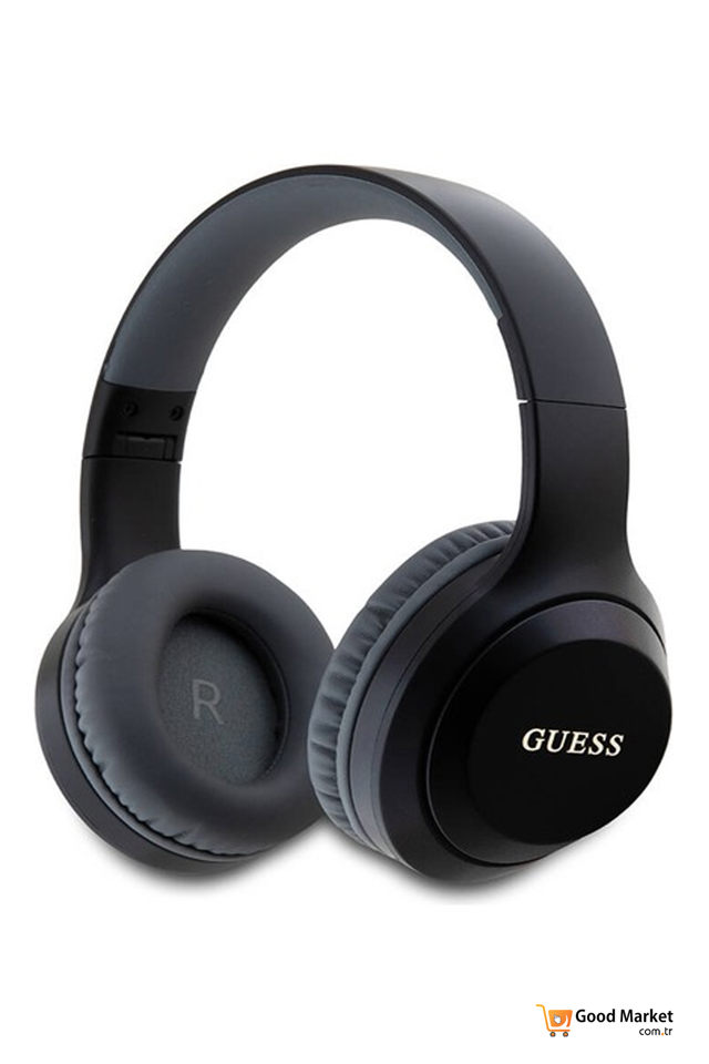 GUESS WIRELESS HEADPHONES STUDIO QUALITY SOUND KULAK USTU BLUETOOTH KULAKLIK-BLACK