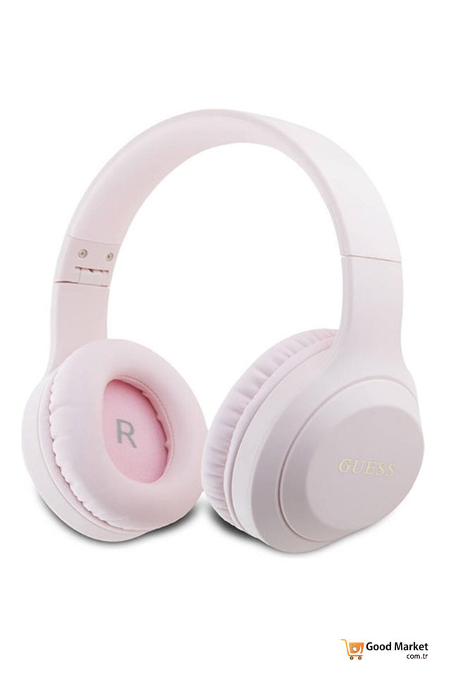 GUESS WIRELESS HEADPHONES STUDIO QUALITY SOUND KULAK USTU BLUETOOTH KULAKLIK-PINK
