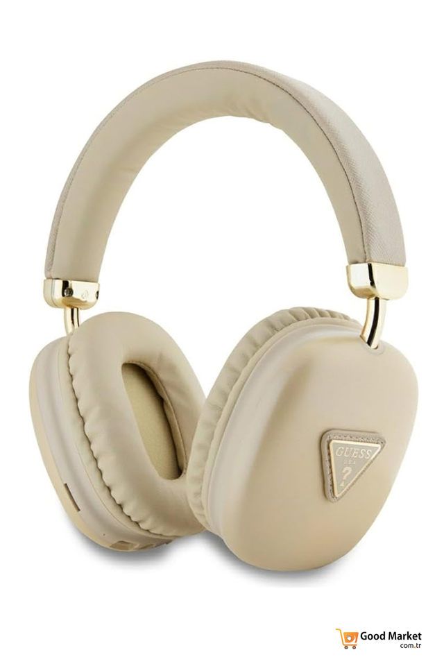 GUESS WIRELESS HEADPHONES STUDIO QUALITY SOUND UÇGEN KULAK USTU BLUETOOTH KULAKLIK-GOLD