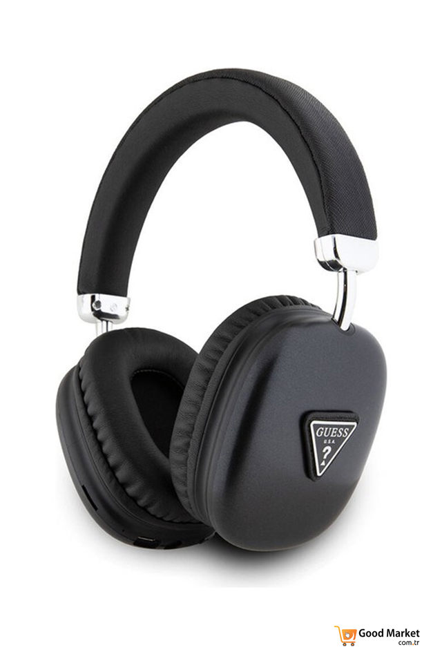 GUESS WIRELESS HEADPHONES STUDIO QUALITY SOUND UÇGEN KULAK USTU BLUETOOTH KULAKLIK-BLACK