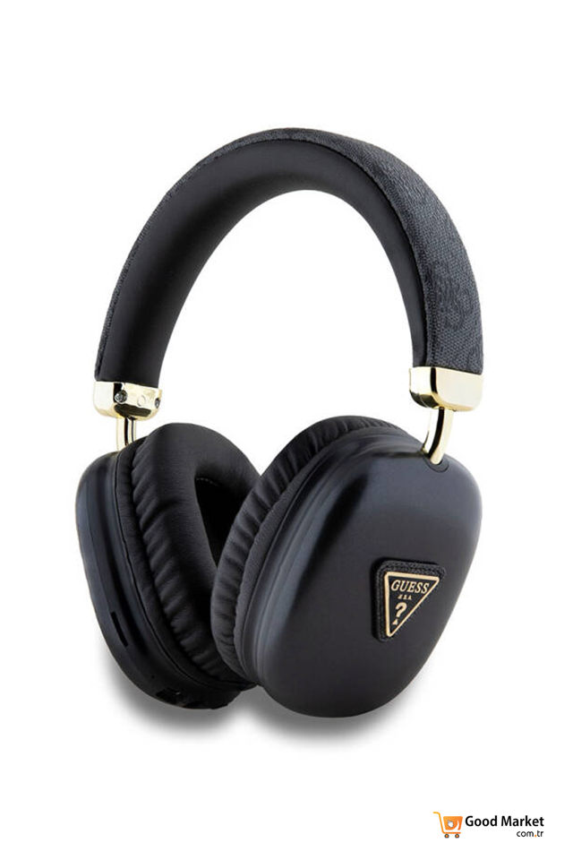 GUESS WIRELESS HEADPHONES STUDIO QUALITY SOUND PATTERNED KULAK USTU BLUETOOTH KULAKLIK-BLACK