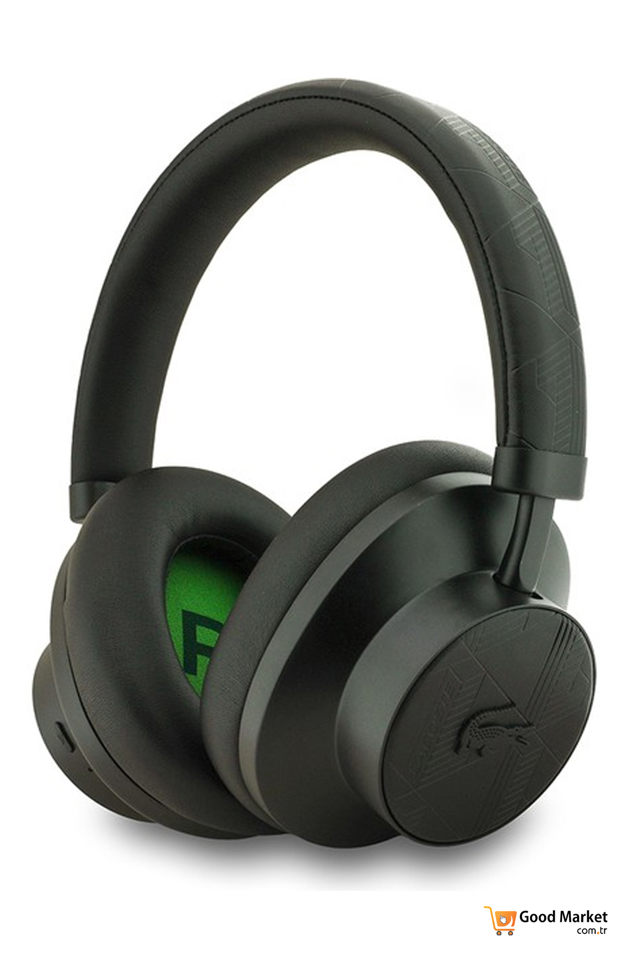 LACOSTE WIRELLESS HEADPHONES ACTIVE NOISE CANCELLATION MONOGRAM TRAVEL PROTECTIVE CASE LH01 ANC LCWH