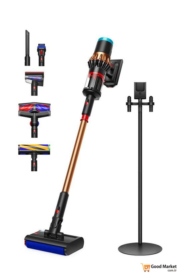 Dyson V16 Piston Animal Kablosuz Dikey Süpürge - Evcil Hayvan Tüylerine Özel - (Matte Black/Copper)