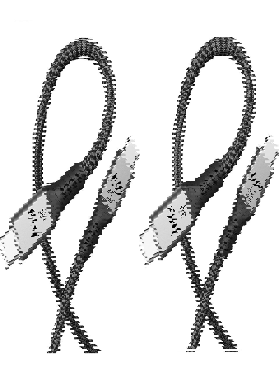 Juo 240W Usb 40 Gb Usb-C Görüntü Aktarım ve Type-C Hızlı Şarj ve Data Kablosu