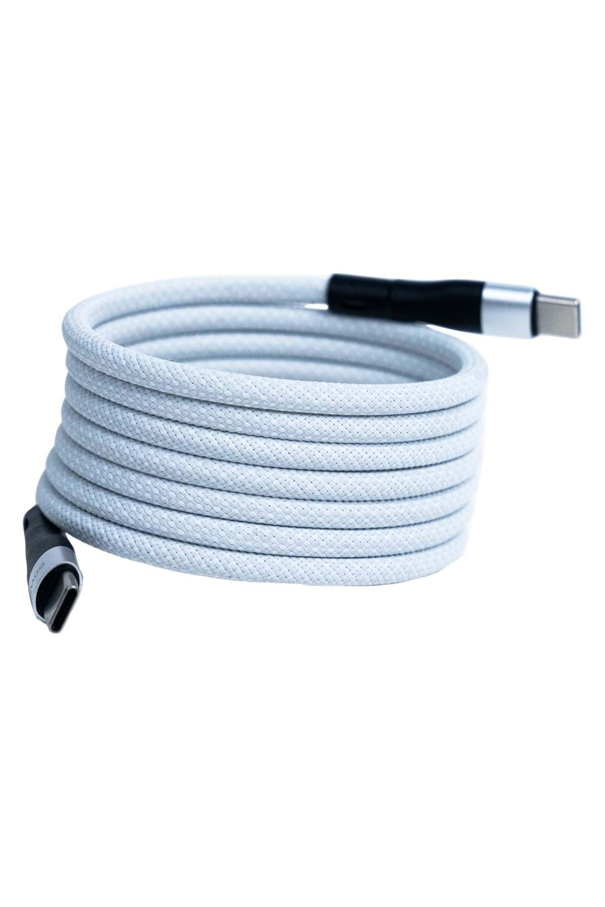 4BERRY KS-CC01B MAGNETIC SUPER FAST CABLE WHITE TYPE C TO TYPE C