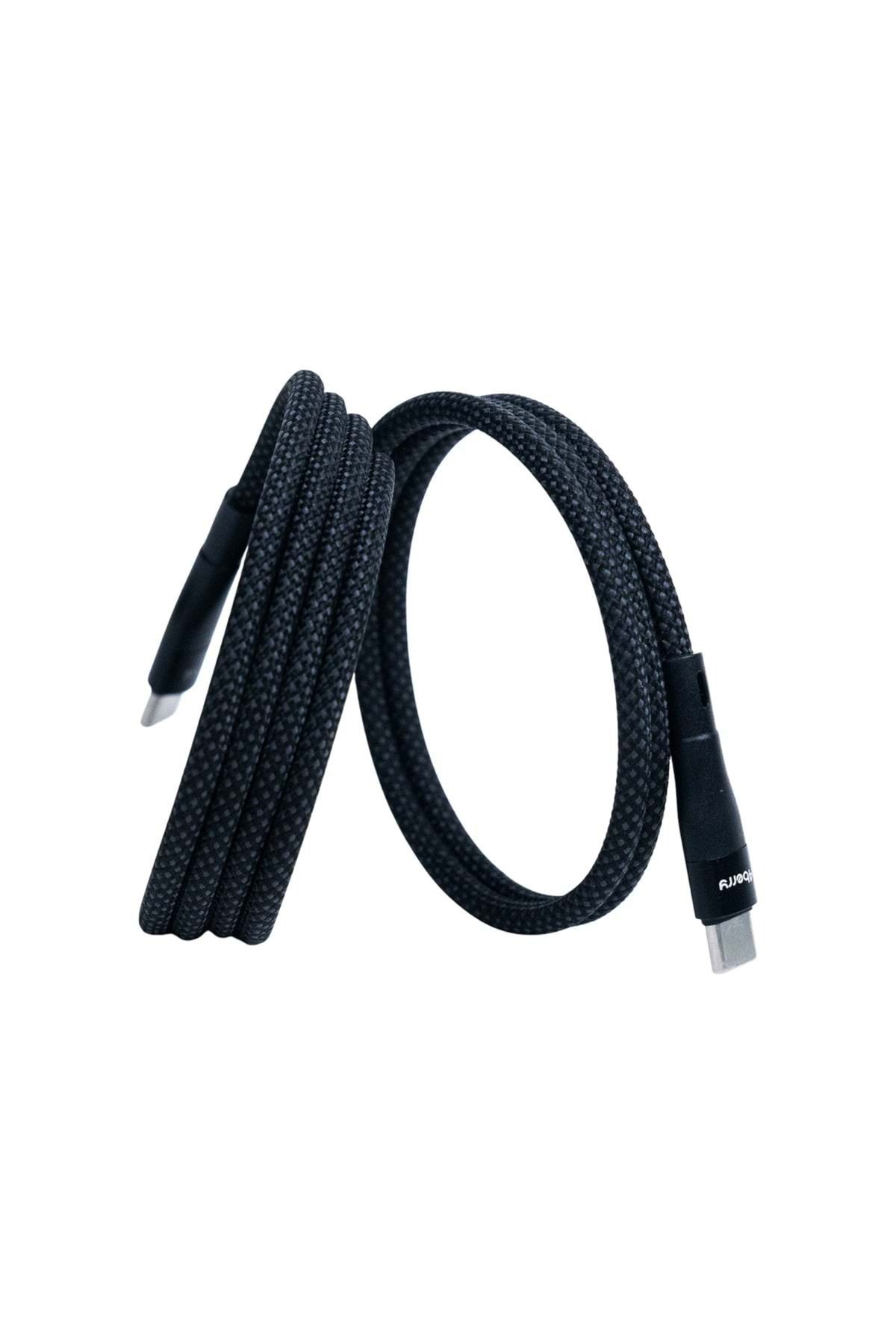 4BERRY KS-CC01S MAGNETIC SUPER FAST CABLE BLACK TYPE C TO TYPE C