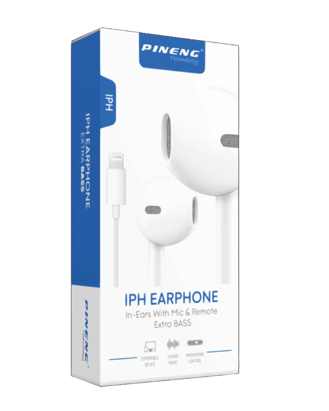 Pineng IPH PN-603 Lightning Kablolu Kulaklık Beyaz