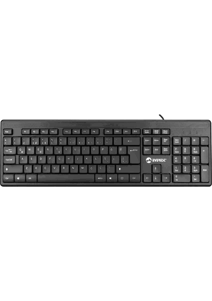Everest Usb Q Standart Klavye Siyah