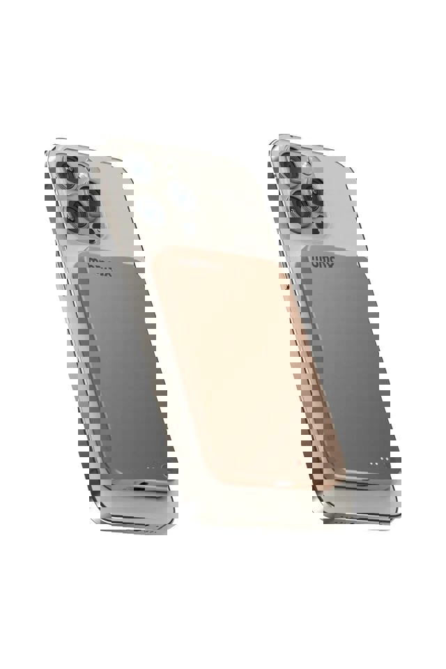 Momax Q.Mag X 5000Mah Magsafe Powerbank Desert Titanium