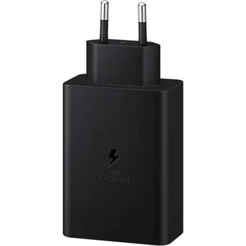Samsung 65W Trio 3 Çıkışlı Şarj Adaptörü Siyah- Samsung Türkiye Garantili