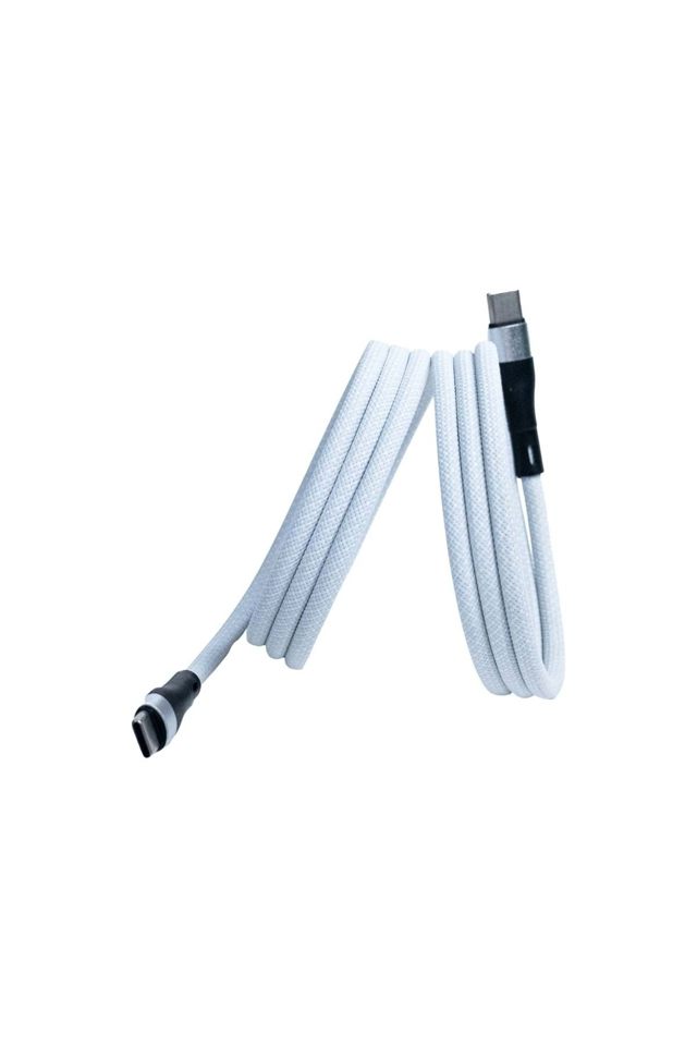 4BERRY KS-CC01B MAGNETIC SUPER FAST CABLE WHITE TYPE C TO TYPE C