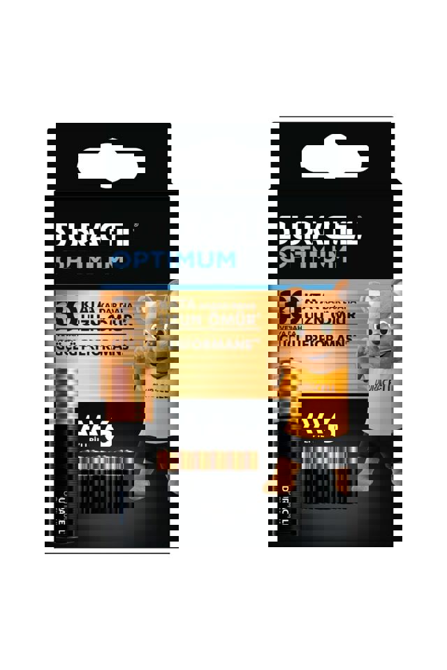 Duracell 1,5V 6’lı Paket Optimum AA Alkalin Kalem Pil