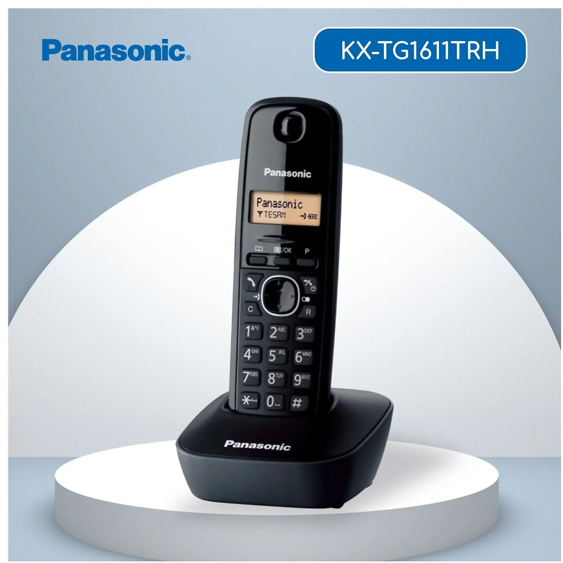 Panasonic KX-TG 1611TRH Kablosuz Dect Telefon Siyah
