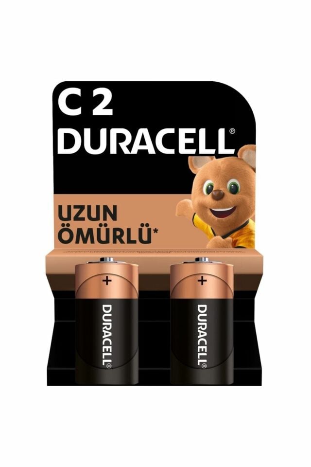 Duracell 1,5V 2’li Paket Alkalin C Pil