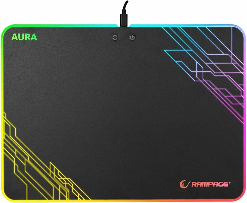 Addison Rampage Rgb Işıklı Mouse Pad Siyah