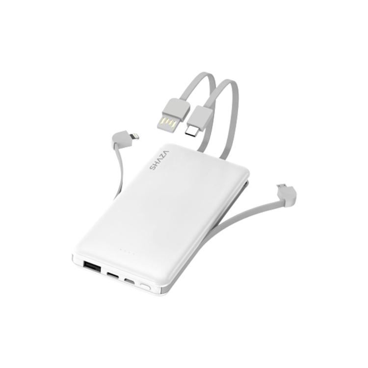 Shaza 10000 Mah 4IN1 Powerbank Beyaz