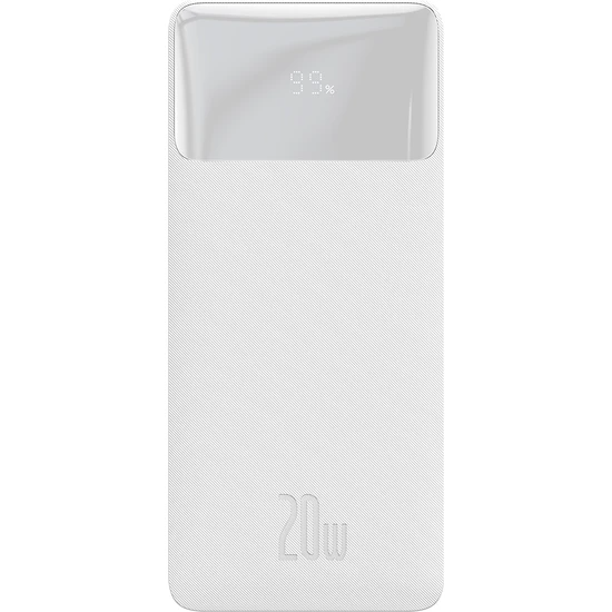 Baseus Bipow 20000 Mah 20W Hızlı Şarj Powerbank Beyaz