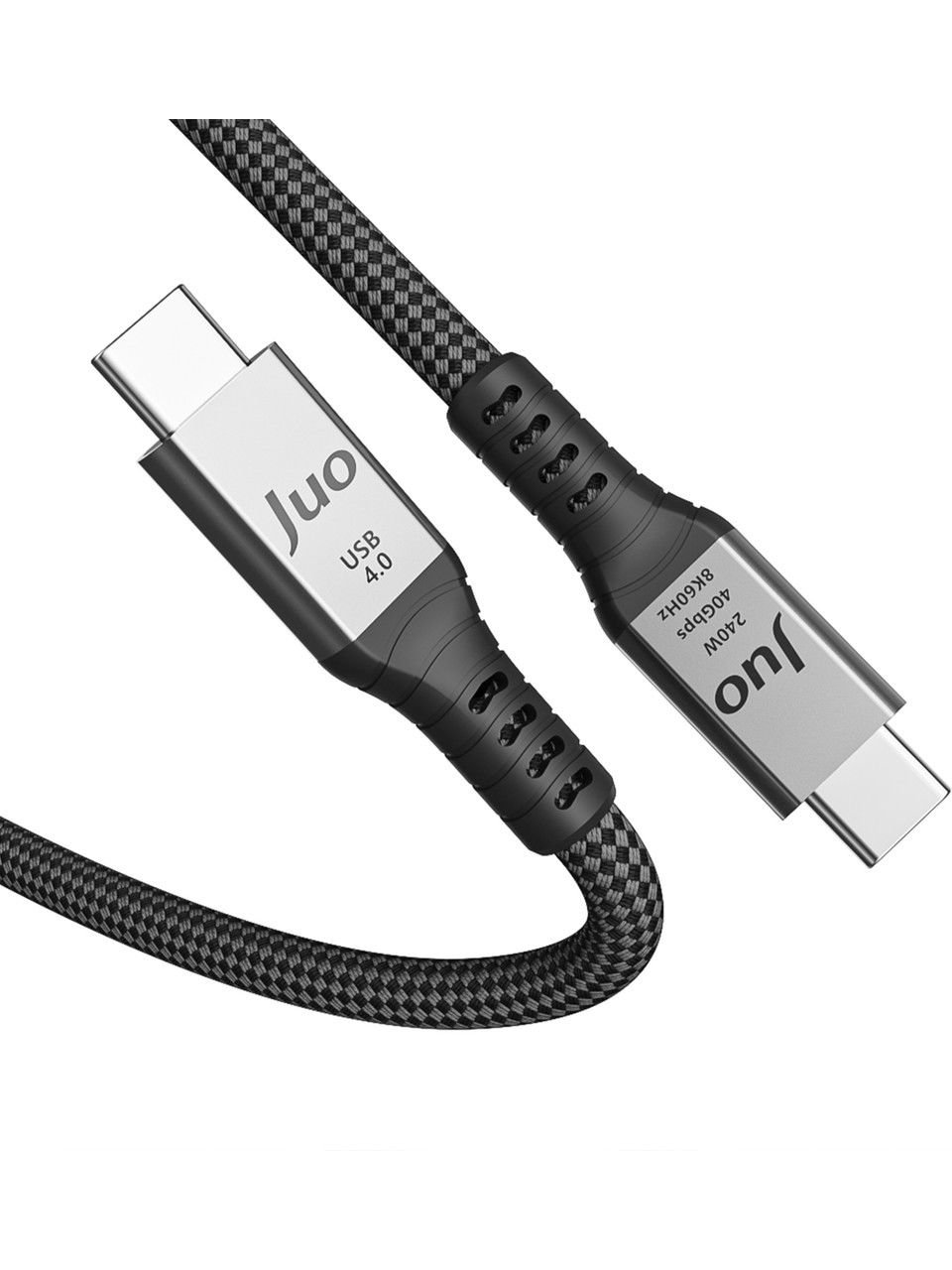 Juo 240W Usb 40 Gb Usb-C Görüntü Aktarım ve Type-C Hızlı Şarj ve Data Kablosu