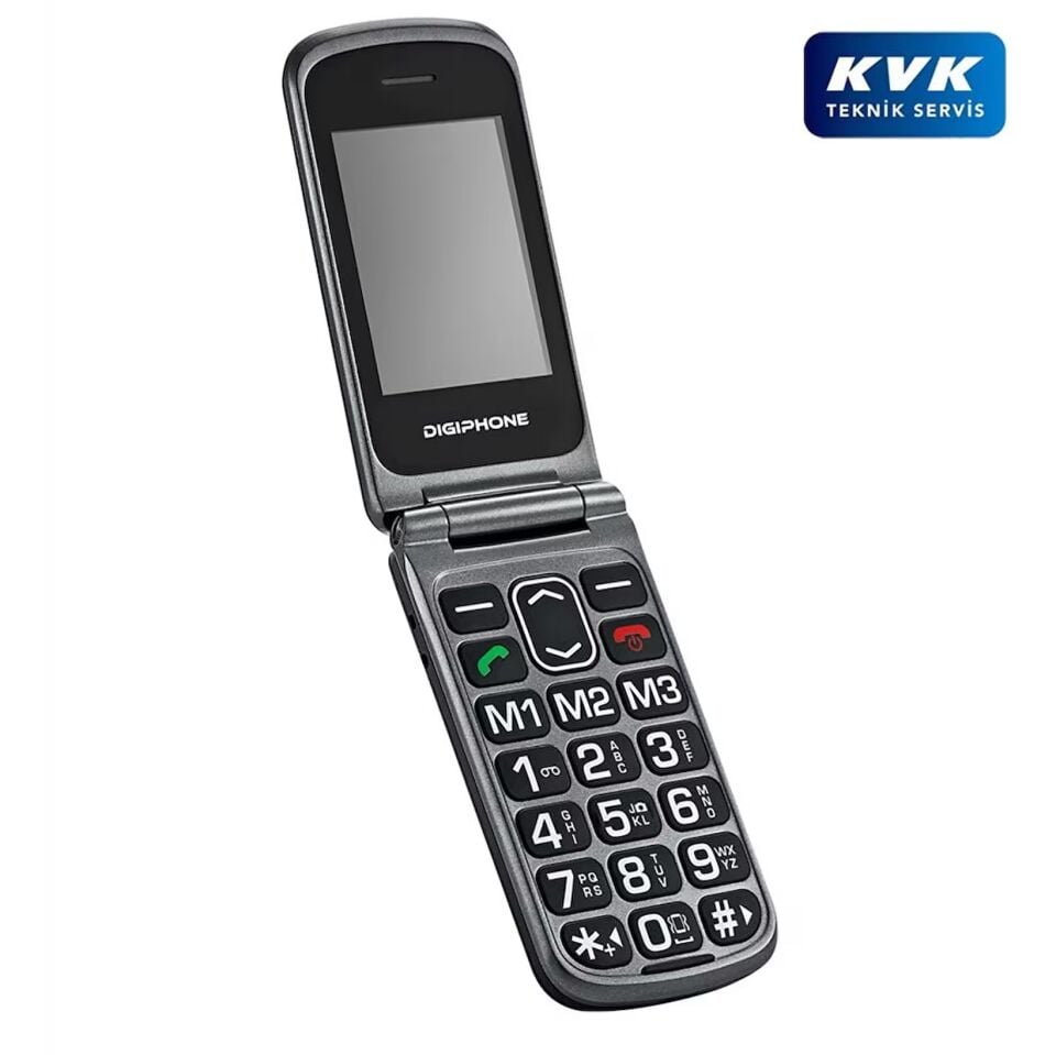 Digiphone S700 Tuşlu Kapaklı Cep Telefonu Siyah