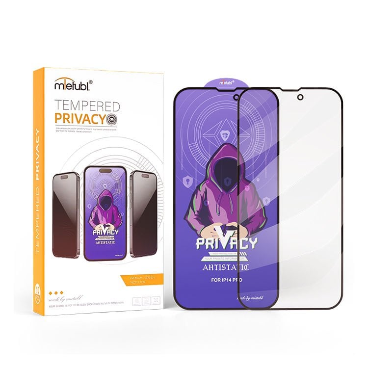 Mietubl iPhone 15 Seri Privacy Hayalet Cam Ekran Koruyucu