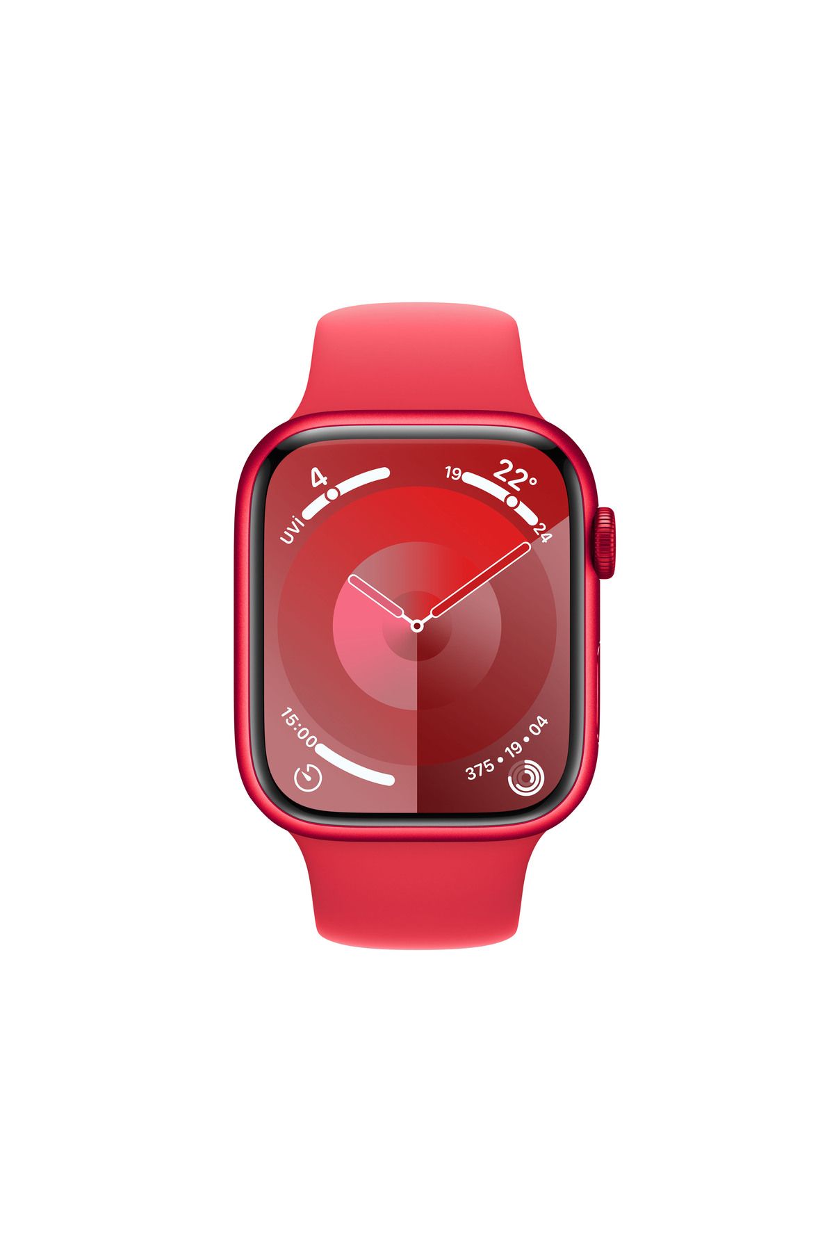Apple Watch Series 9 Alüminyum Kasa ve Spor Kordon Akıllı Saat Kırmızı