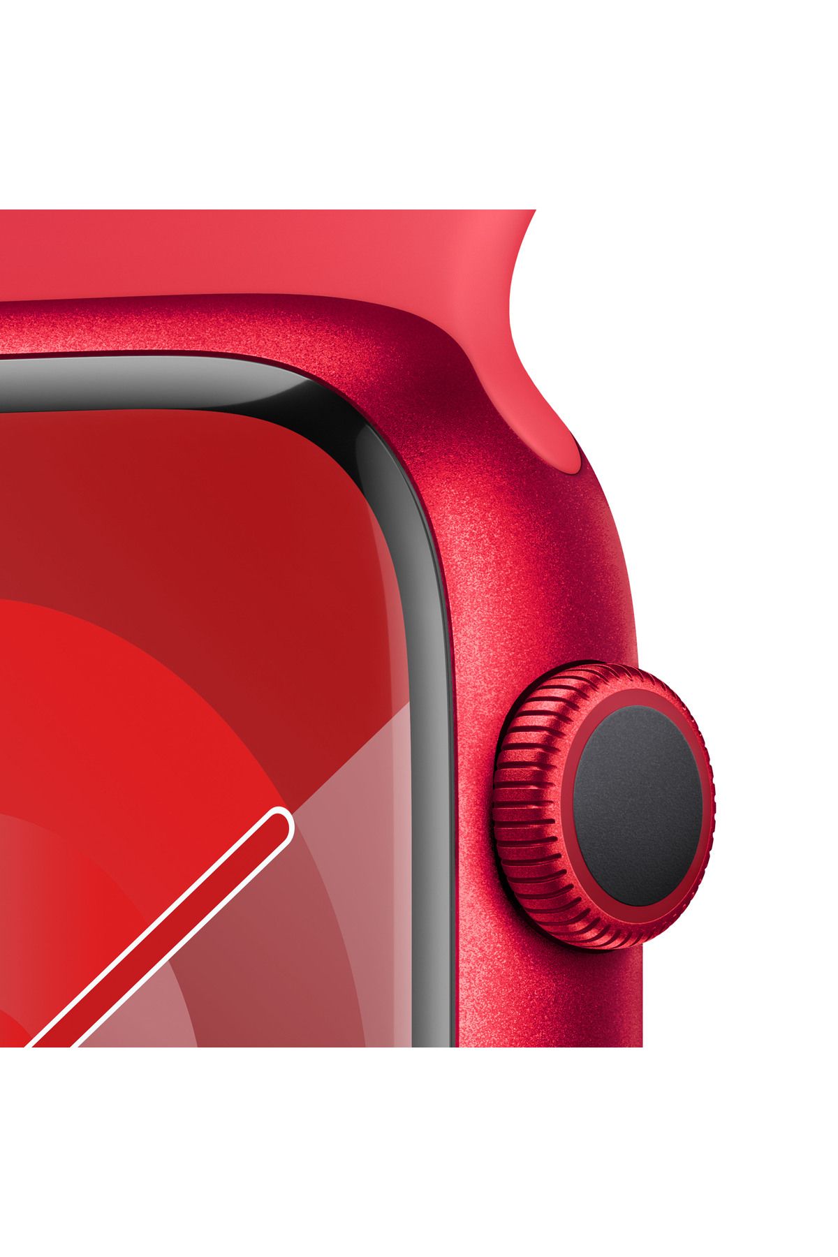 Apple Watch Series 9 Alüminyum Kasa ve Spor Kordon Akıllı Saat Kırmızı